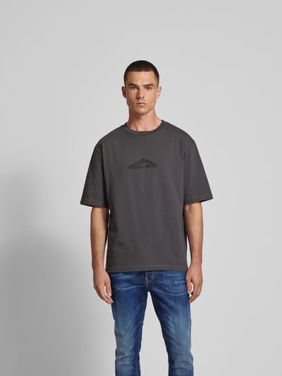 Dsquared2 T-Shirt mit Label-Print Dunkelgrau 4