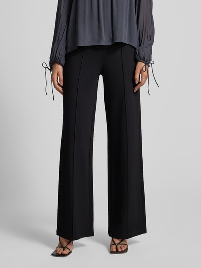 Vero Moda Wijde broek van viscosemix, model 'EVA' Zwart - 4