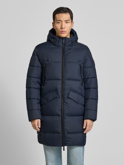 Tom Tailor Regular Fit Steppmantel mit Kapuze Marine 4