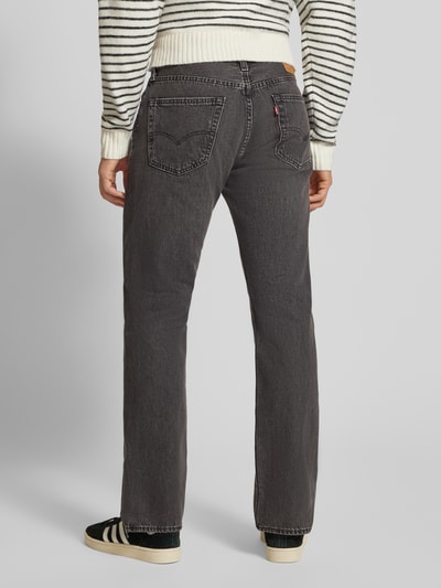 Levi's® Regular Fit Jeans mit Eingrifftaschen Modell '501®' Dunkelgrau 5
