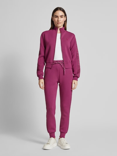 Guess Activewear Tapered fit sweatpants met tunnelkoord, model 'ALLIE' Fuchsia - 1