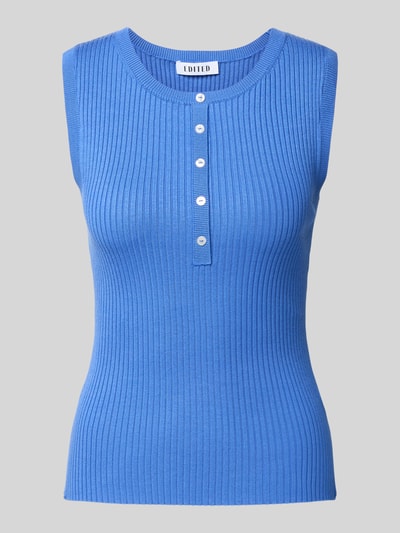 EDITED Stricktop mit kurzer Knopfleiste Modell 'Cecelie' Royal 2