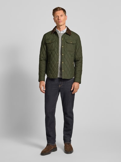 Polo Ralph Lauren Kurtka pikowana z kieszeniami na piersi Oliwkowy 1