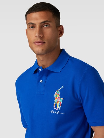 Polo Ralph Lauren Classic Fit Poloshirt mit Label-Stitching Royal 3