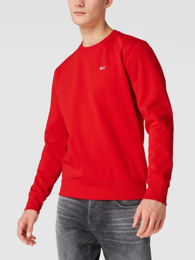 Tommy Jeans Sweatshirt mit Label-Applikation Rot 4