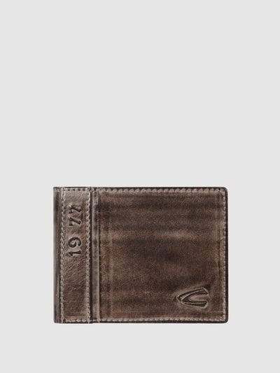 camel active Portemonnaie aus Leder im Retro-Look  Black 1