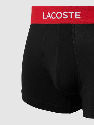 Lacoste Trunks mit elastischem Logo-Bund im 5er-Pack Black 2