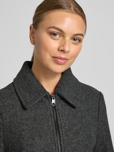 Vero Moda Regular fit jack met klepzakken, model 'SAFIR' Antraciet gemêleerd - 3