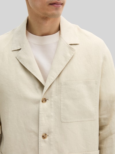 Marc O'Polo Regular Fit Sakko aus reinem Leinen Offwhite 3