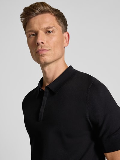 HUGO Regular Fit Poloshirt aus Viskose-Mix Modell 'SAN PETER-CV' Black 3