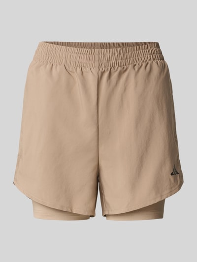 adidas Sportswear Shorts mit elastischem Bund Taupe 2