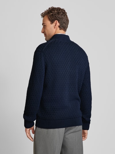 Gant Strickjacke mit Reißverschluss Marine 5