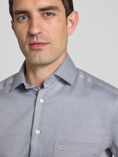 OLYMP Super slim fit zakelijk overhemd met kentkraag Grafiet - 3