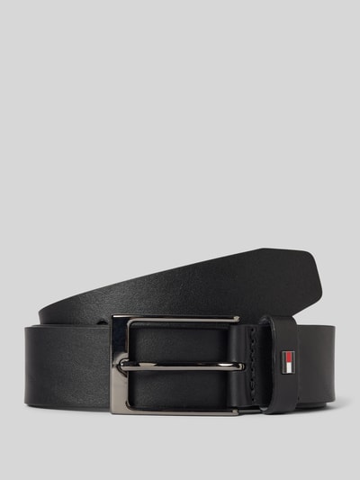 Tommy Hilfiger Leren riem met logo-applicatie, model 'LAYTON' Zwart - 1