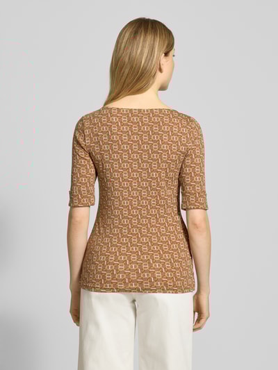 Lauren Ralph Lauren T-Shirt mit Rundhalsausschnitt Modell 'JUDY' Beige 5