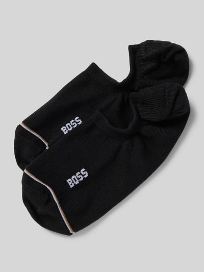 BOSS Sneakersocken mit Label-Detail Modell 'Iconic' im 2er-Pack Black 1