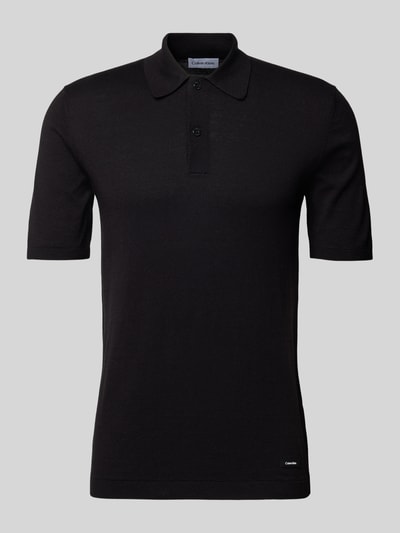 CK Calvin Klein Regular fit poloshirt met knoopsluiting Zwart - 2