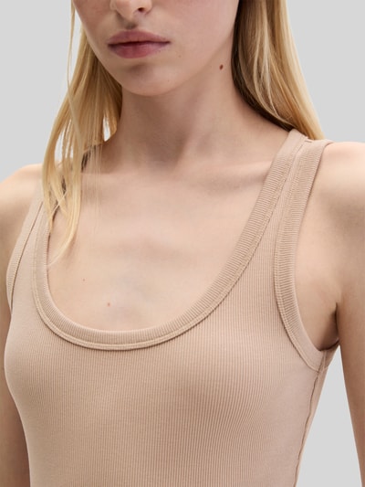 Marc O'Polo Regular Fit Top aus Baumwoll-Mix Sand 3
