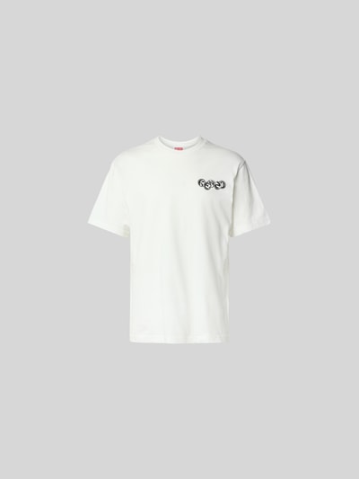 Kenzo Regular Fit T-Shirt mit Logo-Print Offwhite 2