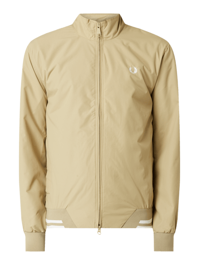 Fred Perry Blouson met geborduurd logo  Beige - 2