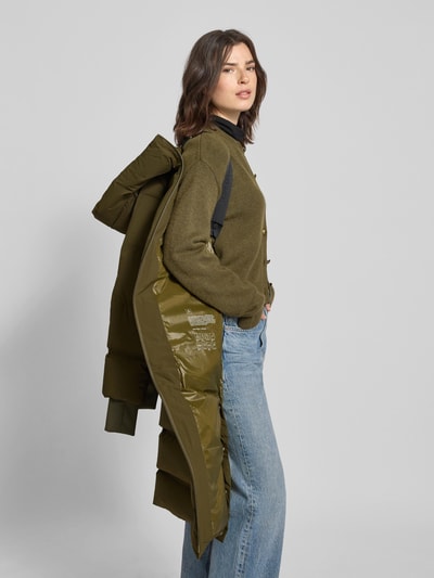 Marc O'Polo Płaszcz puchowy o kroju regular fit z długimi, dodatkowymi mankietami Khaki 3