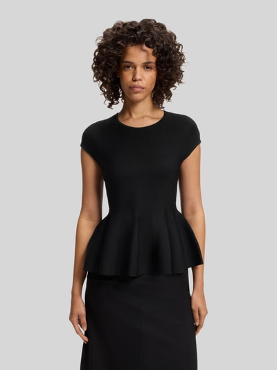 HUGO Regular Fit Top aus Viskose-Mix Modell 'Siefata' Black 4