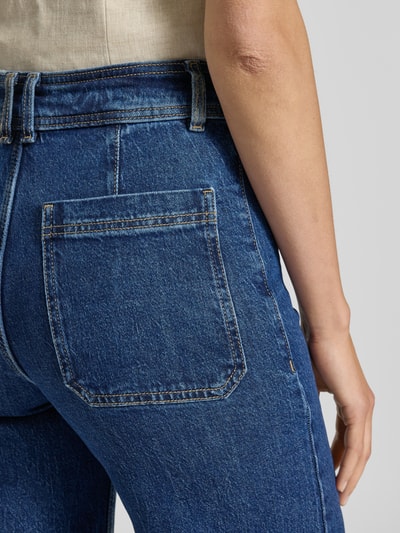 Mango Jeans mit weitem Bein und Fransen Modell 'CATHERIN' Jeansblau 3