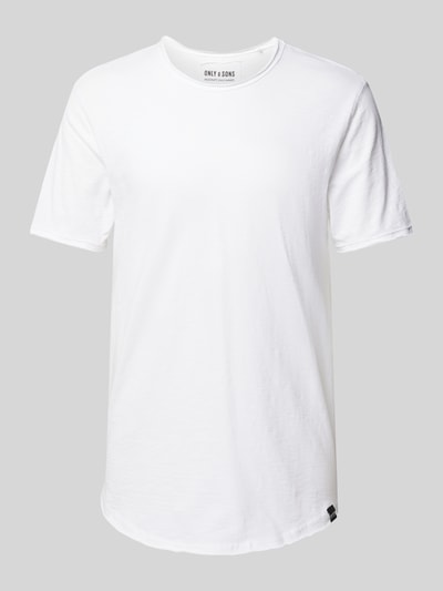 Only & Sons T-shirt met ronde hals, model 'BENNE' Wit - 2