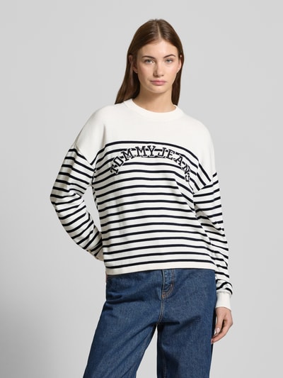 Tommy Jeans Gebreide pullover van puur katoen Offwhite - 4