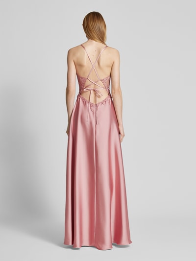 Laona Abendkleid mit Spitzenbesatz Rose 5