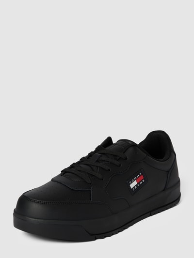 Tommy Jeans Sneaker aus Leder-Mix mit Label-Patch Black 2