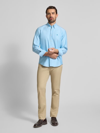 BOSS Regular fit vrijetijdsoverhemd van puur katoen, model 'LIAM' Aquablauw - 1