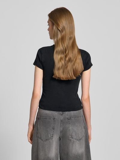 Review T-shirt z okrągłym dekoltem Czarny 5