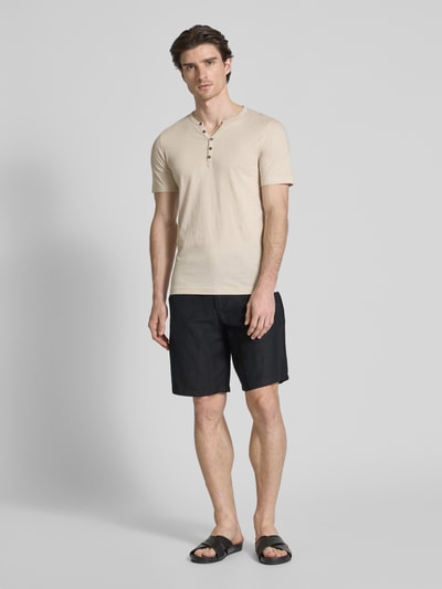 MCNEAL T-shirt met korte knoopsluiting Beige - 1
