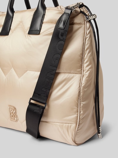 BOGNER Torba tote z detalem z logo model ‘Malina’ Piaskowy 3