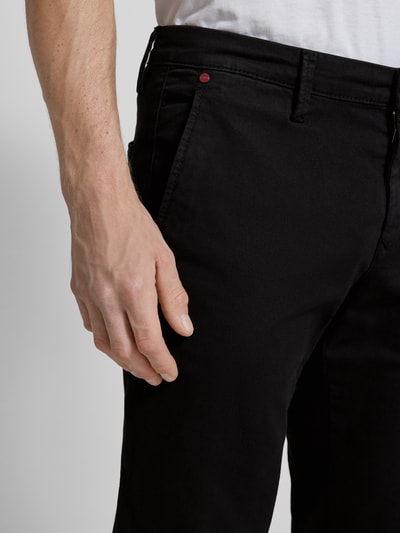 MAC Straight Leg Jeans mit Label-Applikation Modell 'Lennox' Black 3