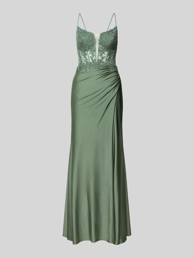 Hey Kyla Semi-transparante avondjurk met kant Lichtgroen - 2