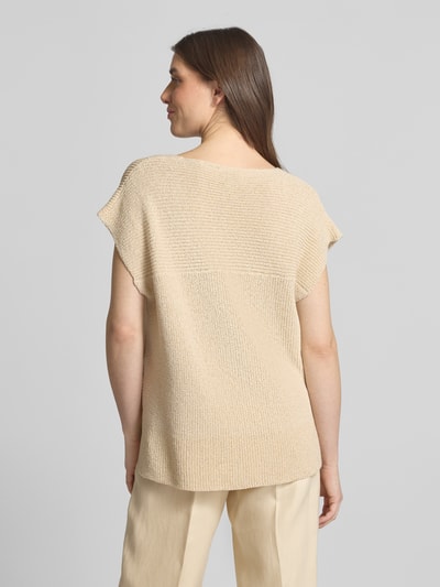 MORE Pullunder mit V-Ausschnitt Hellgelb 5