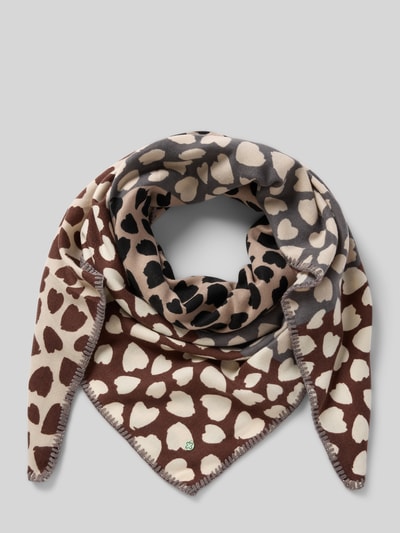 Codello Sjaal met labeldetail Middenbruin - 1