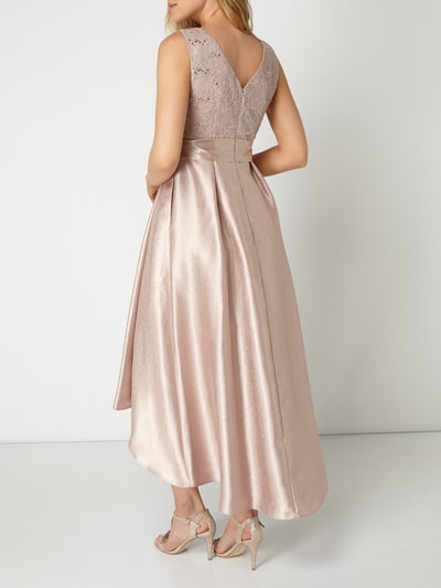 Christian Berg Cocktail Vokuhila Cocktailkleid mit Pailletten-Besatz  Metallic Rosa 3