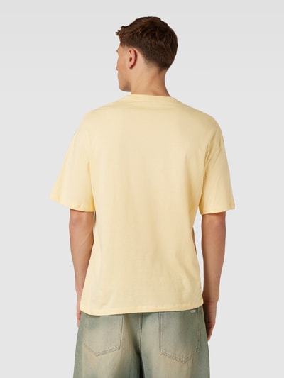 Jack & Jones T-shirt met motiefprint, model 'BLOCKPOP' Geel - 5