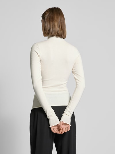 Review Strickpullover mit Turtlenneck Offwhite 5