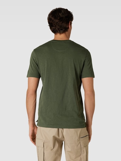 T-Shirt Donna Camel Active In Cotone - Vestibilità Normale, Nastro Decorativo Su Retro Scollatura
