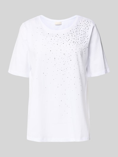 Milano Italy T-shirt met siersteentjes Offwhite - 2