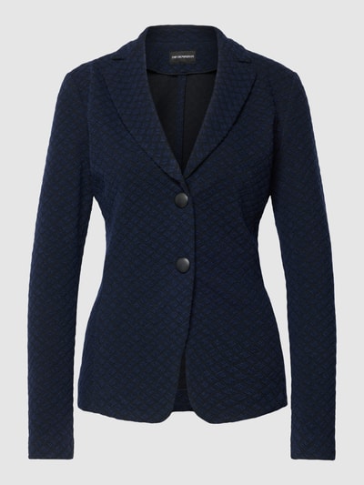 Emporio Armani Blazer mit Strukturmuster Marine 2