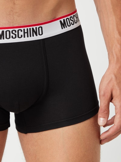 Moschino Swim + Underwear Boxershort met stretch in set van 2  Middengrijs gemêleerd - 2