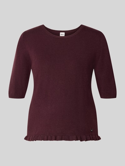 Brax Regular Fit Pullover aus Schurwoll-Kaschmir-Mix Modell 'NINA' Dunkelbraun 2