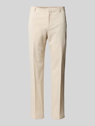 CK Calvin Klein Regular Fit Anzughose mit Strukturmuster Sand 1