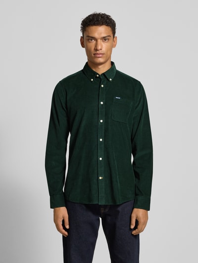 Barbour Tailored Fit Freizeithemd aus reiner Baumwolle Oliv Melange 4