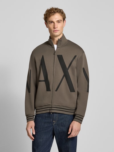 Armani Exchange Sweatjacke aus Baumwoll-Mix Sand 4